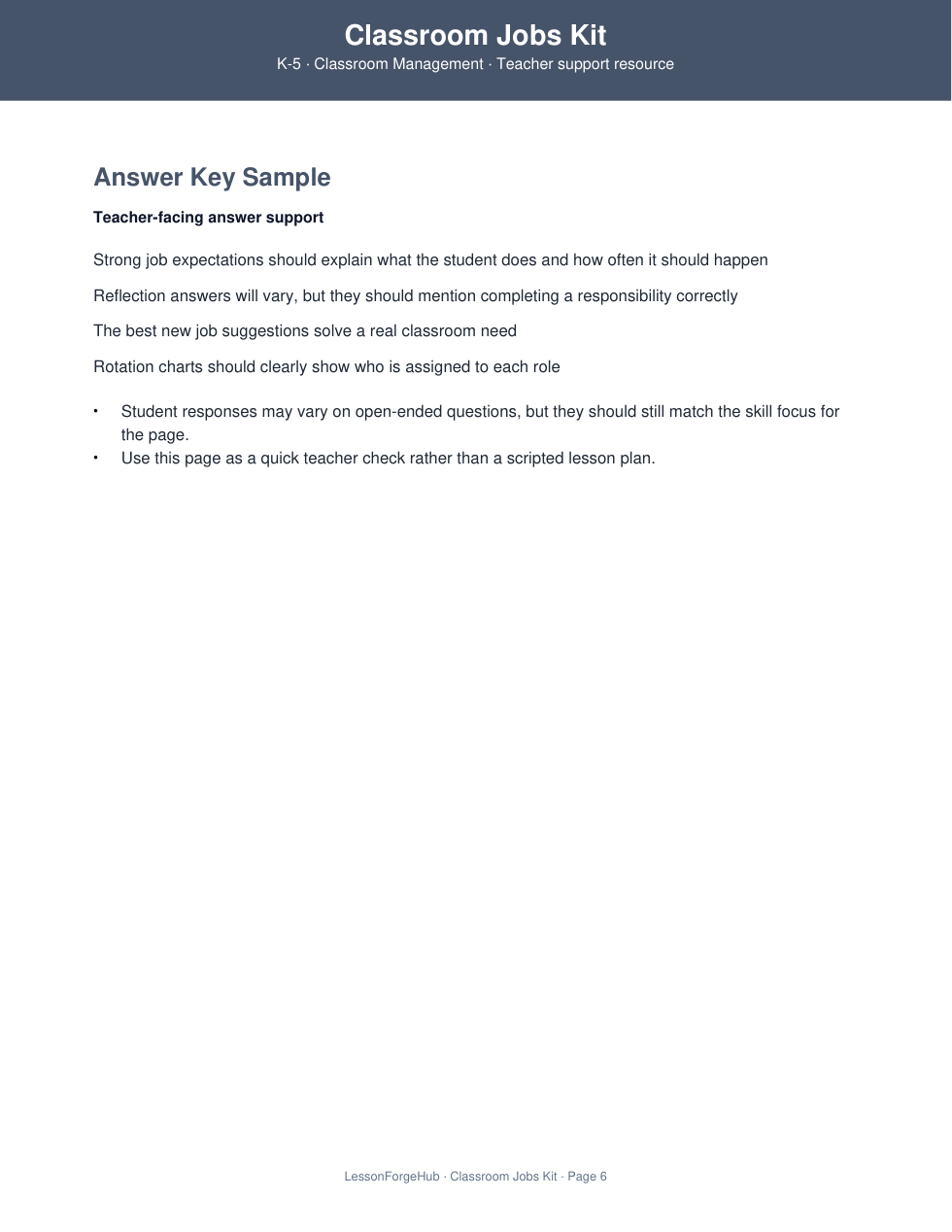 Classroom Jobs Kit gallery image 4