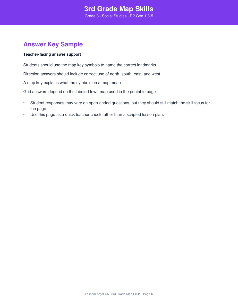 3rd Grade Map Skills gallery image 4