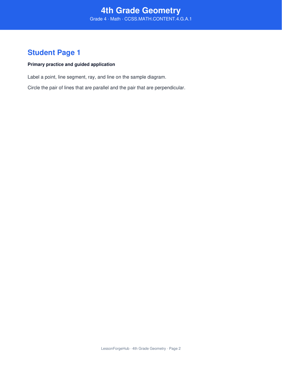 4th Grade Geometry gallery image 2