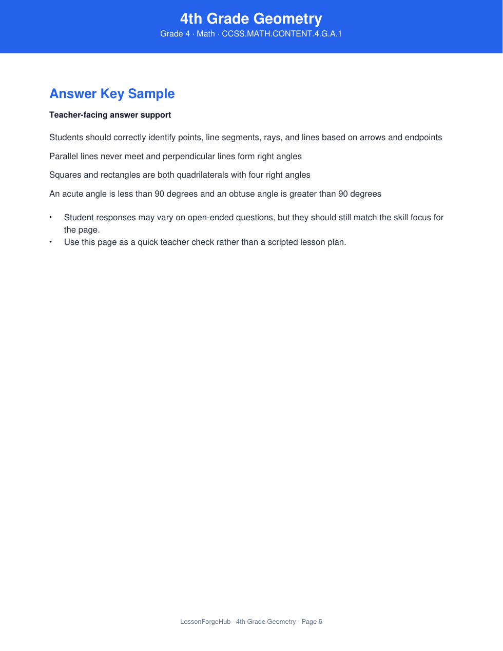 4th Grade Geometry gallery image 4