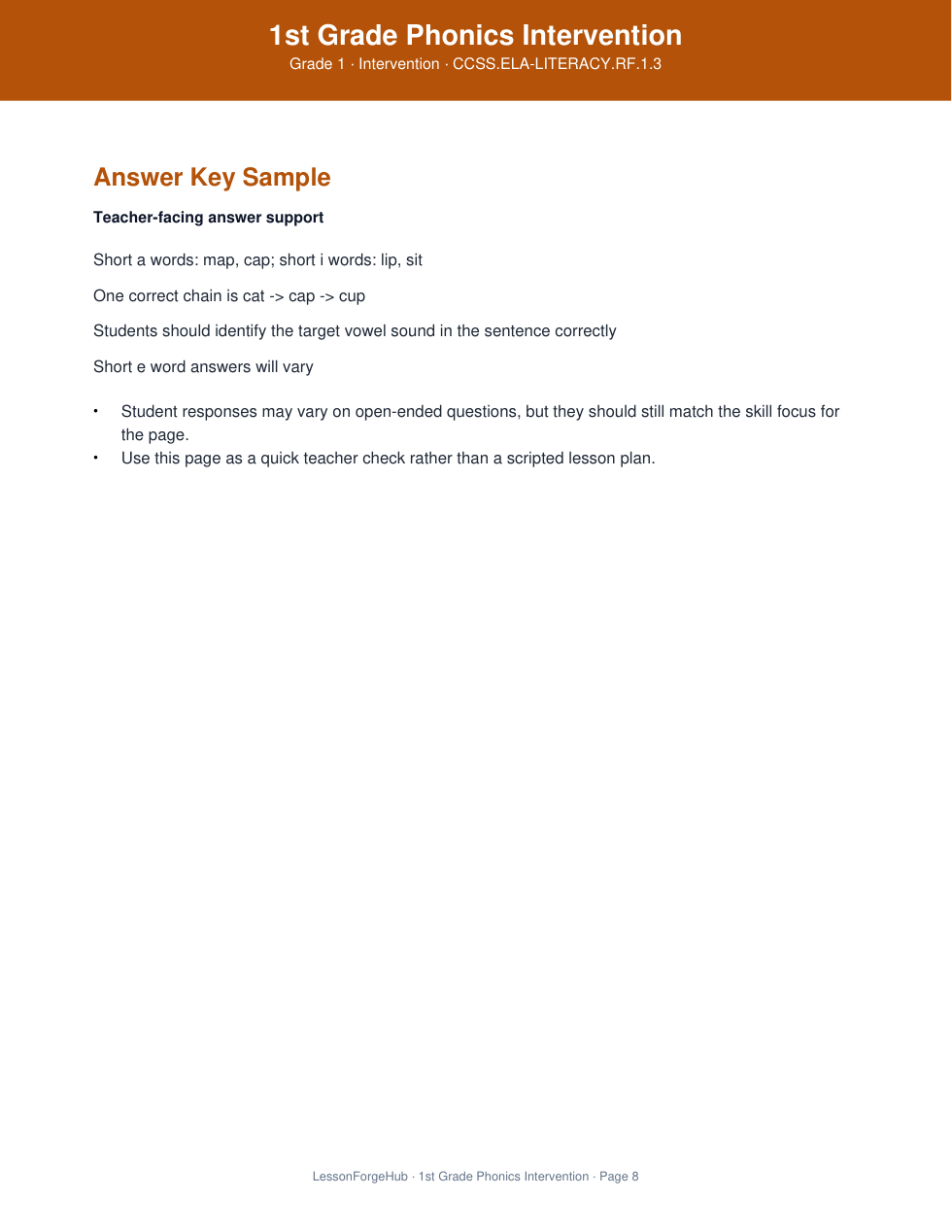 1st Grade Phonics Intervention gallery image 4