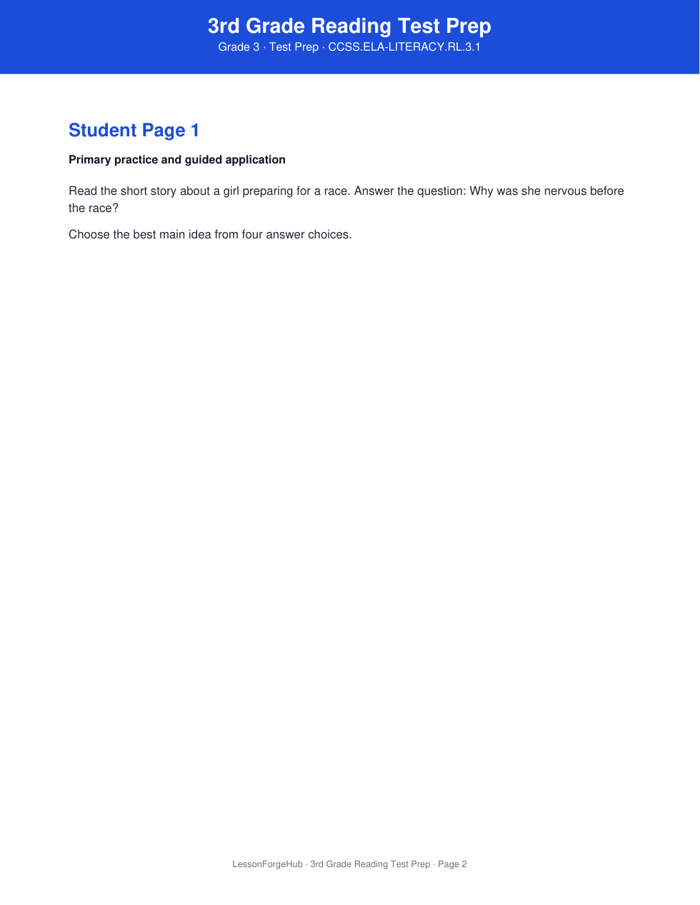 3rd Grade Reading Test Prep gallery image 2