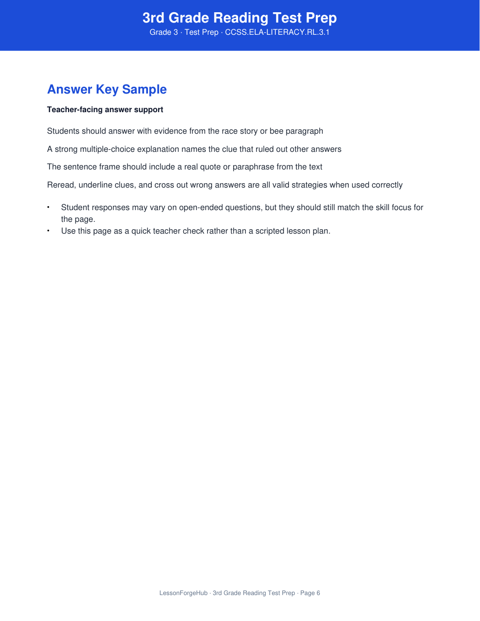 3rd Grade Reading Test Prep gallery image 4