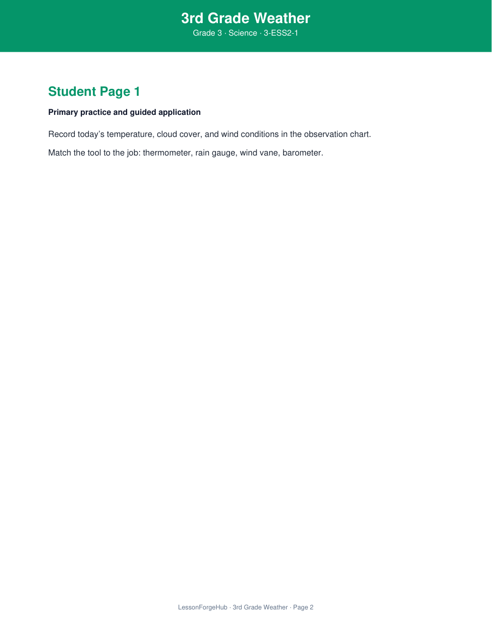 3rd Grade Weather gallery image 2