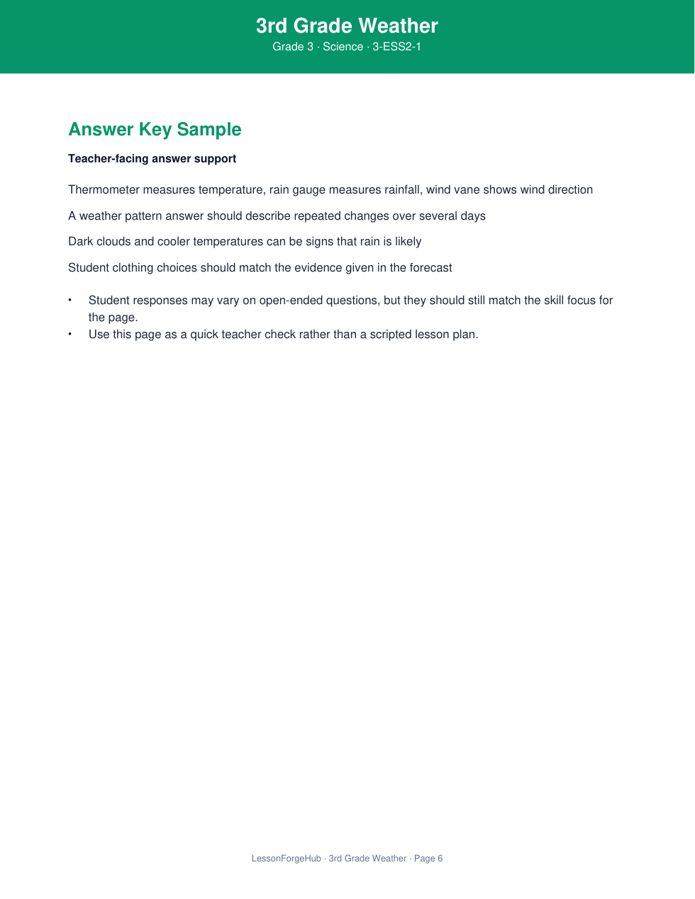 3rd Grade Weather gallery image 4